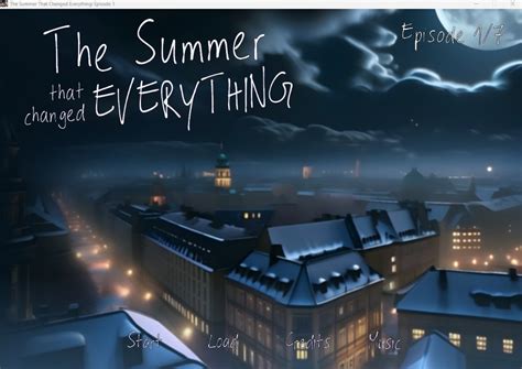 The Summer That Changed Everything Episode Gay Romance Visual Novel By Hasalynx Games