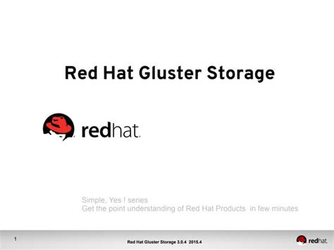 Red Hat Gluster Storage Ppt