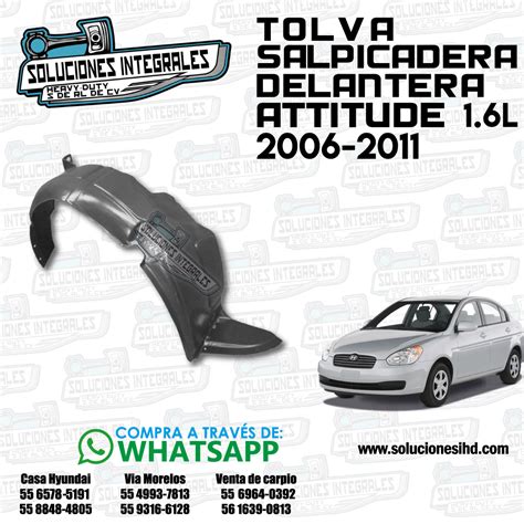 TOLVA SALPICADERA IZQ DEL ATTITUDE 1 6L Soluciones IHD