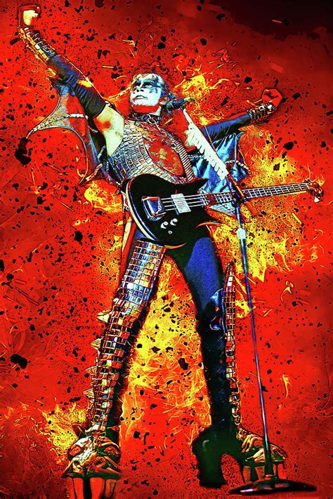 Kiss Rock Band Gene Simmons Art Almost Human Digital Art By The Rocker