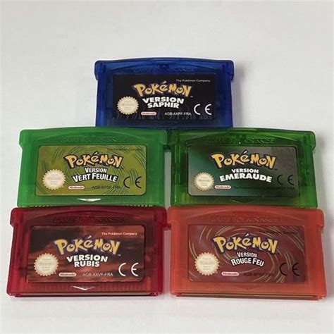 Fran Ais Game Boy Advance Gba Jeux Classique Pokemon S Rie Rubis