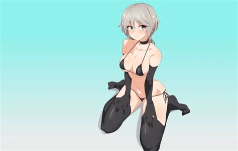 Wallpaper Girl Hot Sexy Boobs Anime Blonde Breasts Babe For Mobile And Desktop Section