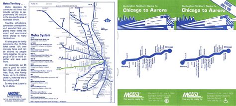 BNSF Chicago Suburban Timetable – June 1999 – FOBNR.ORG