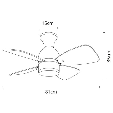 Ventoinha De Tecto Fresco N Quel Palas Revers Veis W Led K