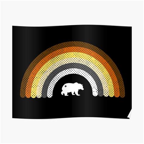 Mens Gay Daddy Bear Rainbow Cave LGBT Poster For Sale By Brodyquixote Redbubble