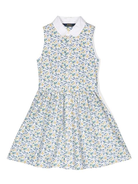 Ralph Lauren Kids floral-print Flared Dress - Farfetch