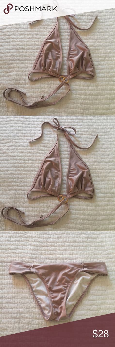 VICTORIAS SECRET METALLIC MAUVE BIKINI Victorias Secret Bikinis