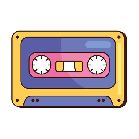 Free Vector Cassette Music Retro Icon