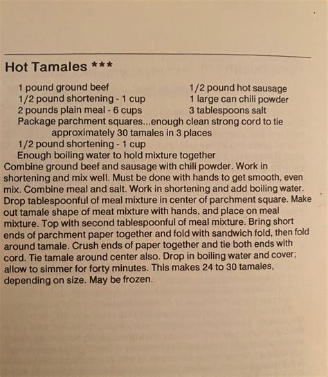 Delicious And Easy Southern Hot Tamale Recipe