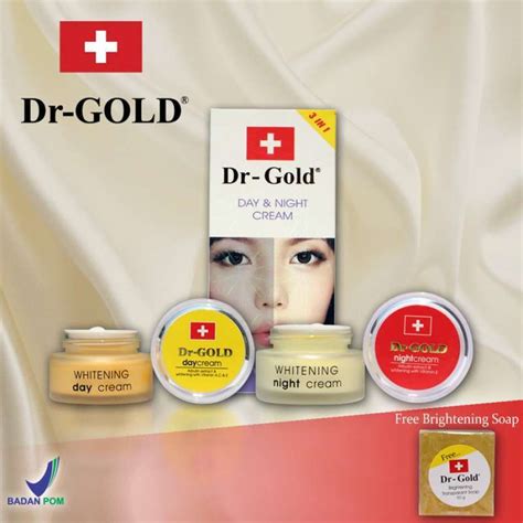 Jual Dr Gold Set In Whitening Day Night Cream Sabun Original Bpom