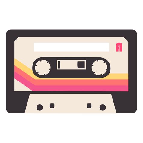 Diseño PNG Y SVG De Icono De Casete Retro Para Camisetas