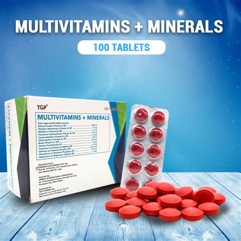 Multivitamins Minerals Tab 100 Tablets Box Lazada Ph