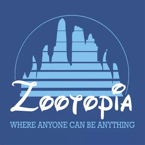 Adult Zootopia T-Shirt - Zootopia Disney Logo Shirt