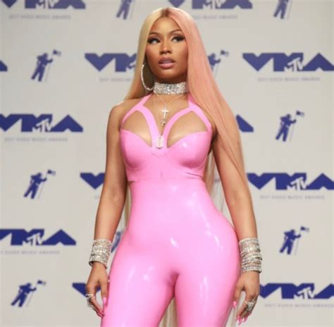 Latest Updates Nicki Minaj Rocks A 1m Choker And Pink Latex Body Suit