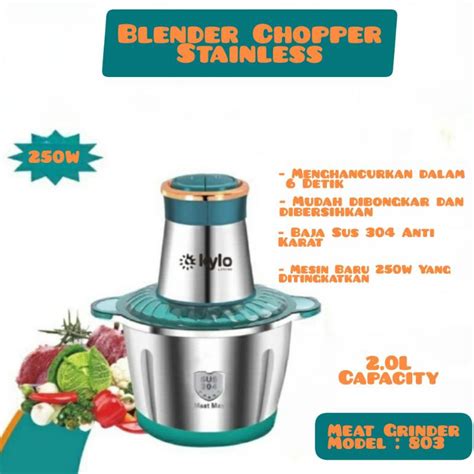 Jual Blender Chopper Stainless Blender Stainless Hijau Blender Hijau