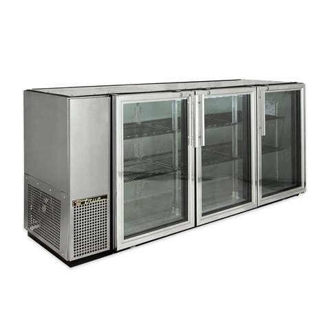 True Tbb 24gal 72g S Hc Ld 71 78 Bar Refrigerator 3 Swinging Glass Doors Stainless 115v