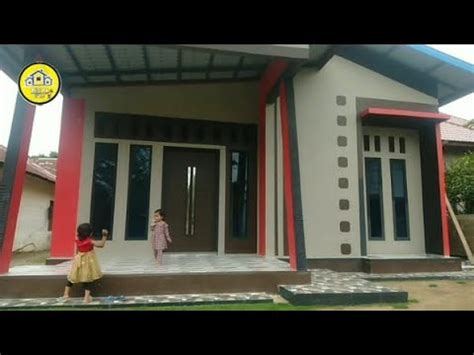 Review Rumah Minimalis Cat Abu Abu Kombinasi Merah Dan Hitam YouTube