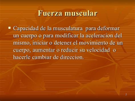 Fuerza Muscular