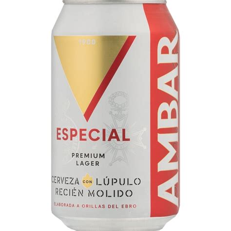 Cerveza Rubia Especial Tipo Lager Lata 33 Cl AMBAR Supermercado El