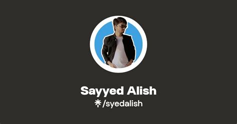 Sayyed Alish Instagram Facebook Linktree