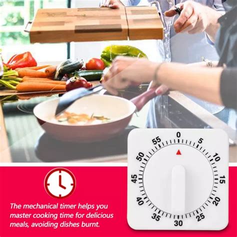 PORTABLE 60 MINUTES Count Down Mechanical Timer Baking Kitchen Cooking