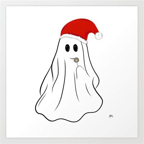 Ghostly Christmas A Hauntingly Beautiful Art Print