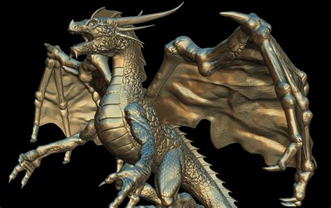 Stl File Red Dragon Dungeons And Dragons 🐉 ・3d Printing Design To