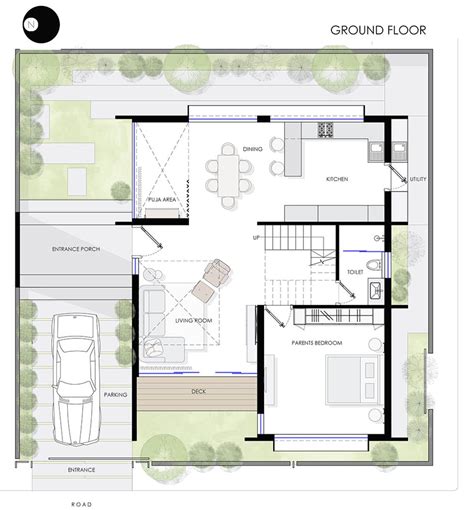 Framed House by Crest Architects - Modern Home Plan