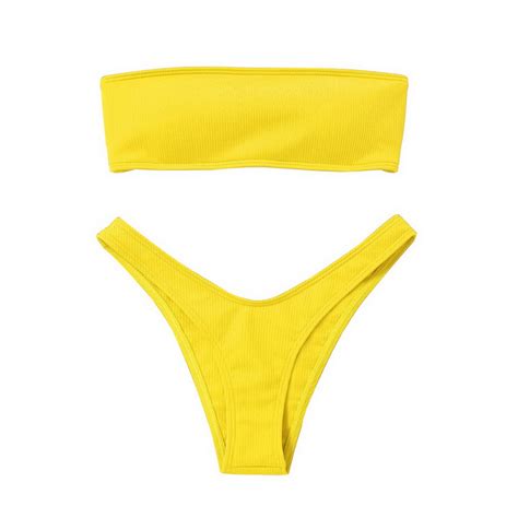 Lage Prijs Bandeau Badmode Vrouwen Micro Bikini Set Push Up Badpak