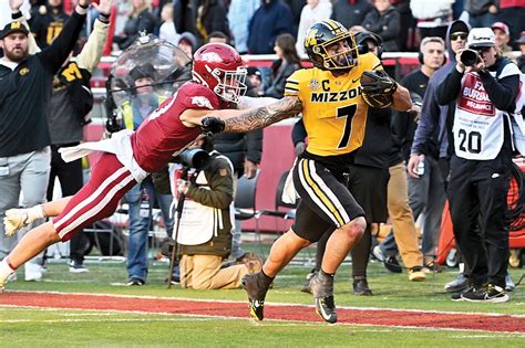 Missouri Football Rolls Past Arkansas For 10th Win Of Season