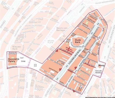 Amsterdam Red Light District Map Map Of The World