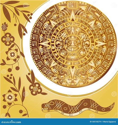 Calendario Azteca Ilustraci N Del Vector Ilustraci N De Misterio