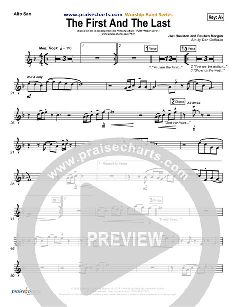 The First And The Last Alto Sax Sheet Music Pdf Hillsong Worship Praisecharts