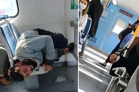 Sleeping Train Passenger Gets Head Stuck In Metal Armrest