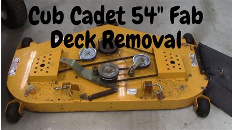 Cub Cadet Garden Tractor Deck Removal YouTube