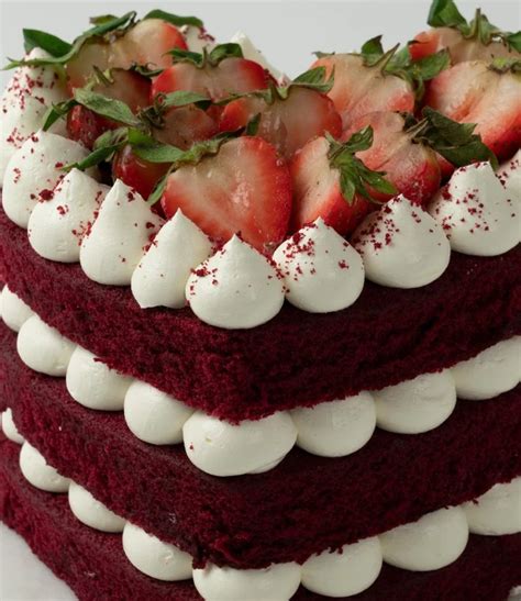 Naked Heart Shape Red Velvet Cake By Cake Social In Dubai Joi Gifts