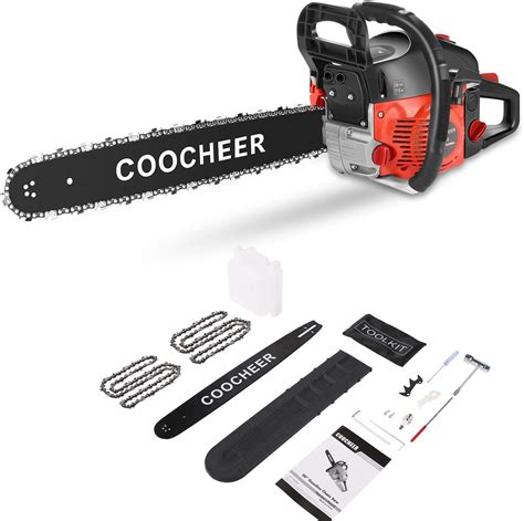 Amazon Coocheer Gas Powered Chainsaws Cc Inch Chainsaw With