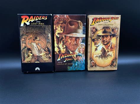 Indiana Jones Trilogy of VHS Indiana Jones and the Lost Ark - Etsy