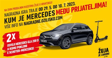 Ožujsko nagradna igra 2023 za 2 automobila Mercedes GLA 200D