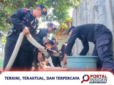 Brimob Dan PAM Tirta Karajae Kolaborasi Distribusi Air Bersih Gratis Ke