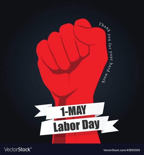 International labour day poster happy Royalty Free Vector