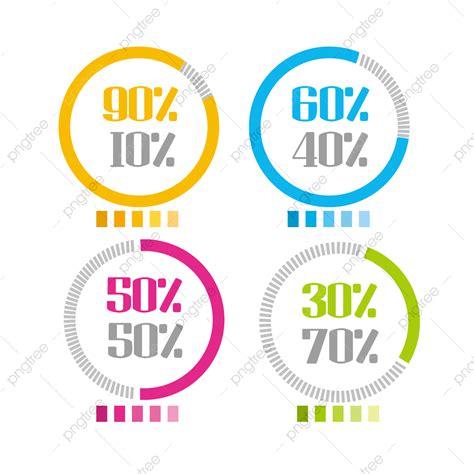 Gambar Barat Persentase Vectorn Elemen Ppt Bisnis Persentase Png