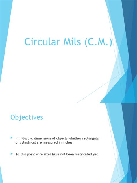 circular mills  electricity electrical engineering