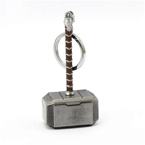 Thor Hammer Keychain The Avengers Mjolnir Figure Metal Keychain Pendant