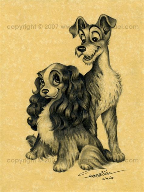 Lady And The Tramp Disney Drawings Disney Art Disney Pictures