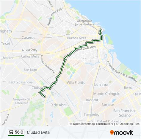 Ruta C Horarios Paradas Y Mapas Ciudad Evita Actualizado 173712 Hot