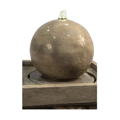 Buy Teamson Home Garden Water Feature With Lights Outdoor Sphere