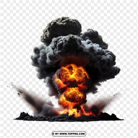 dark smoke  fireball blast png toppng