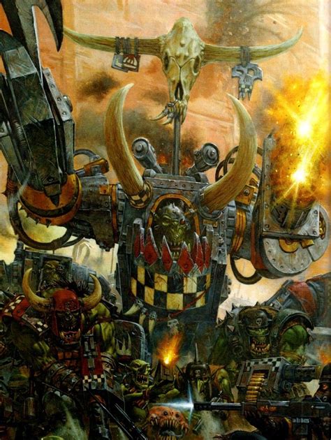 Warlord Ghazghkull Mag Uruk Thraka Warhammer 40k Artwork Warhammer