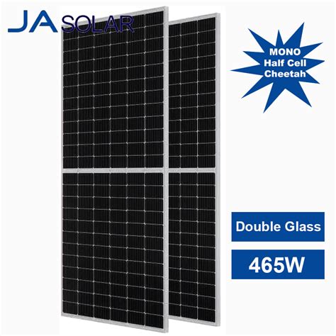 Ja High Efficiency Bifacial Double Glass Monocrystalline 144cells 440